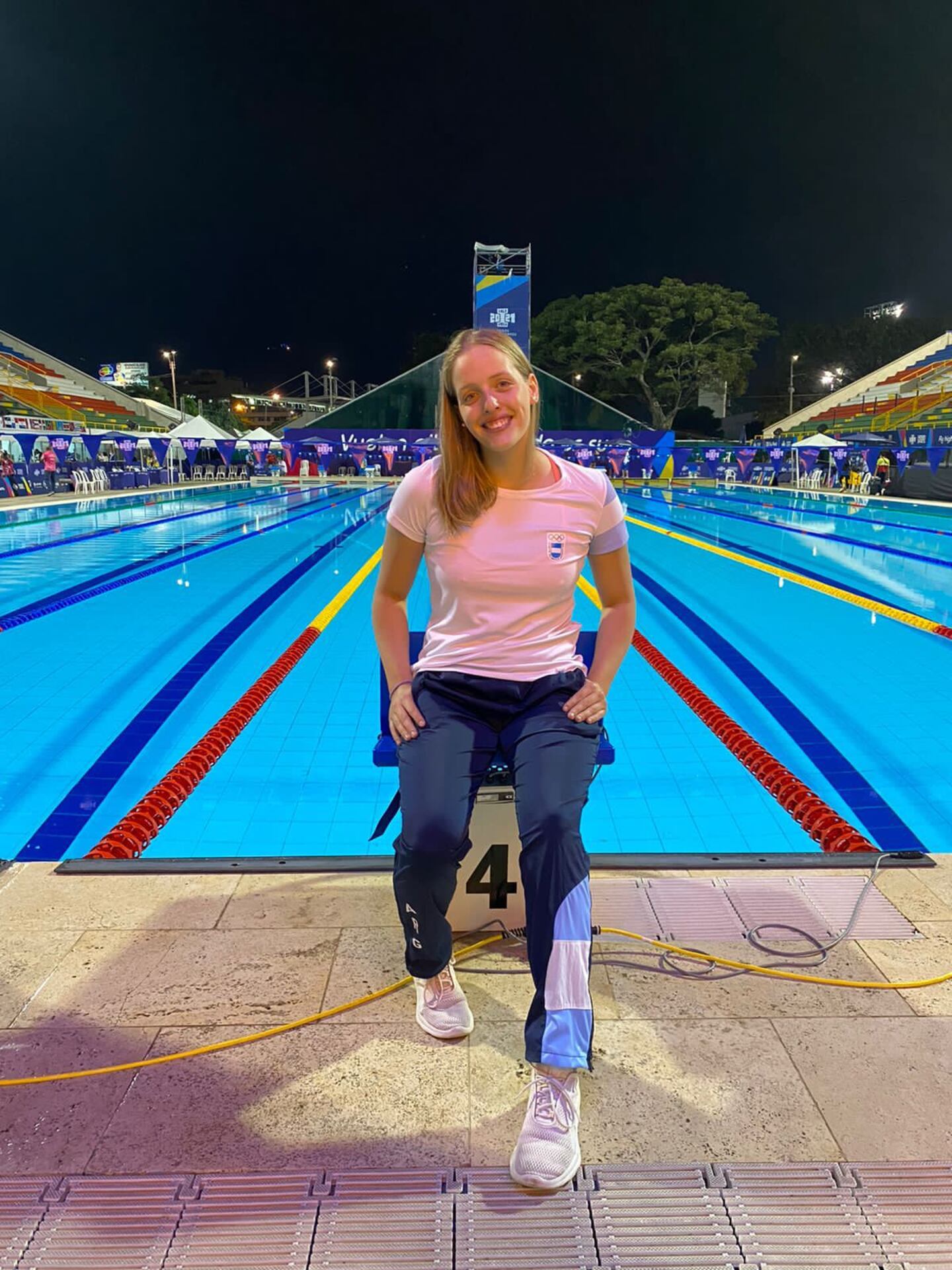 Candela Giordanino, nadadora de aguas abiertas